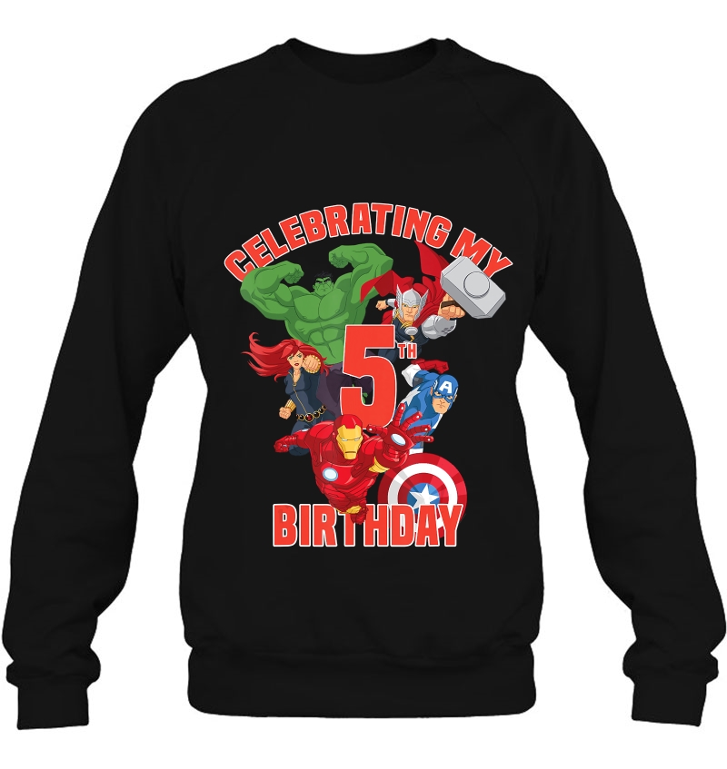 Marvel Avengers Celebrating My 5Th Birthday Sweatshirt