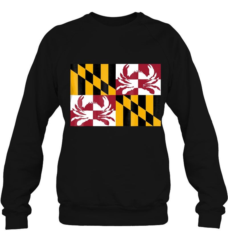 Maryland Crab Flag Sweatshirt
