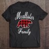 Mcallister Family Bear Red Plaid Christmas Pajama Gift Tee