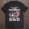 Mens My Favorite Civil Engineer Calls Me Dad Usa Flag Father Gift Tee