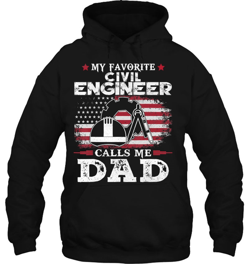 Mens My Favorite Civil Engineer Calls Me Dad Usa Flag Father Gift Mugs