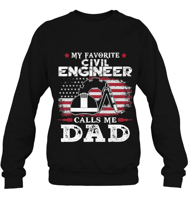 Mens My Favorite Civil Engineer Calls Me Dad Usa Flag Father Gift Mugs