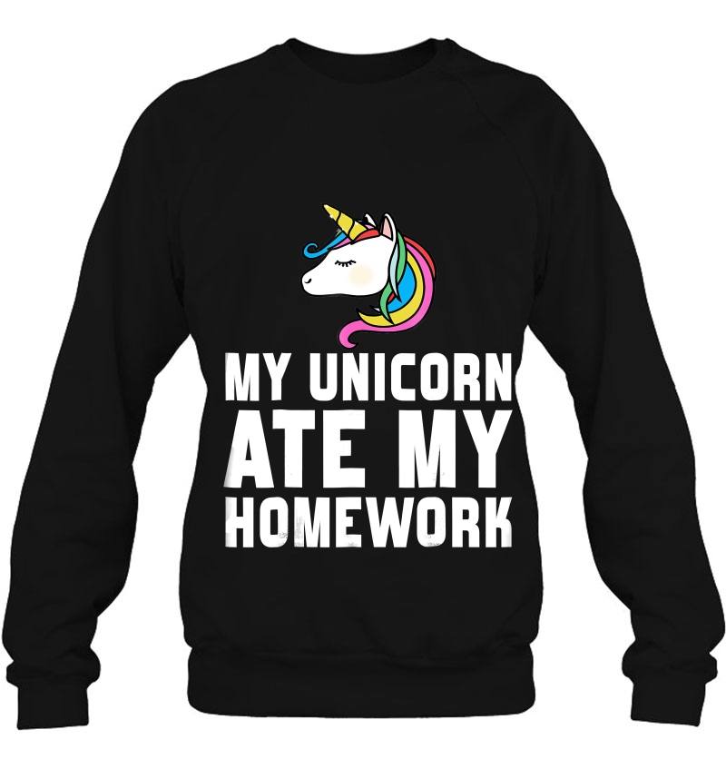 My Unicorn Ate My Homework Tshirt Unicorn Fans Mugs