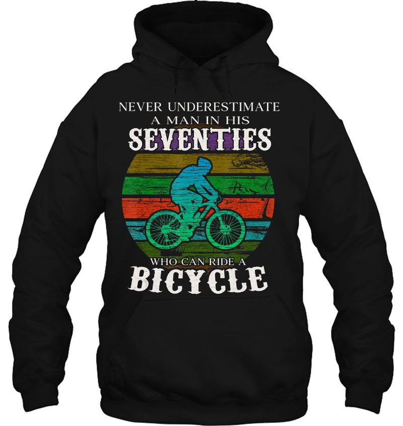 Never Underestimate A Man Seventies Who Ride Bicycle Mugs