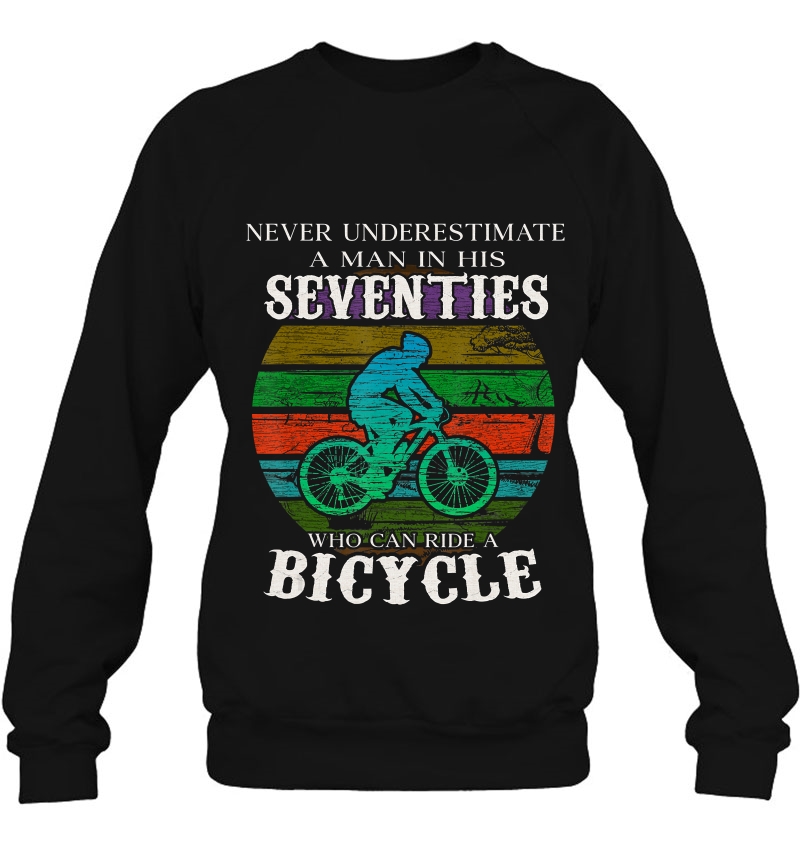 Never Underestimate A Man Seventies Who Ride Bicycle Mugs