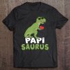 Papisaurus Shirt Papi Saurus Dinosaur Heart Love Gift Tee