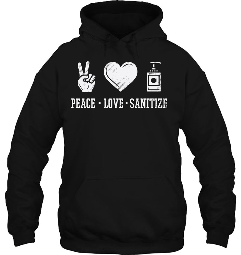 Peace Love Sanitize Funny Quarantine Social Distancing Gift Mugs