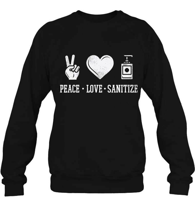 Peace Love Sanitize Funny Quarantine Social Distancing Gift Mugs