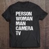 Person Woman Man Camera Tv Orange Tee