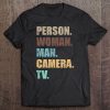 Person, Woman, Man, Camera, Tv Tee