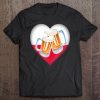 Polish Flag Beer Shirt Love Heart Drinking Men Dyngus Poland Tee