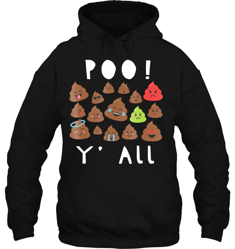 Poo Y'all Funny Scary Poo Emoji Mugs