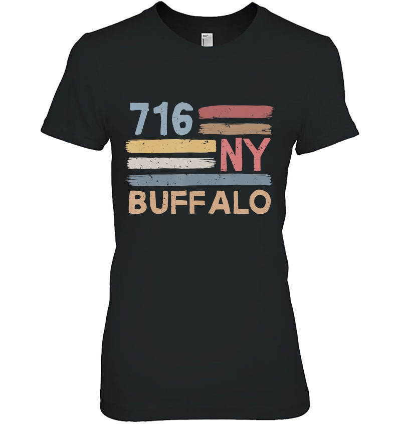 Retro Buffalo Area Code 716 Residents State New York Hoodie