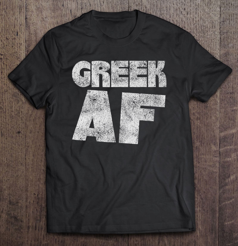 Retro Greek Af Funny Greece Shirt