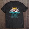 Retro Mccall Idaho Vintage Mountains Sun Souvenir Gifts Tee