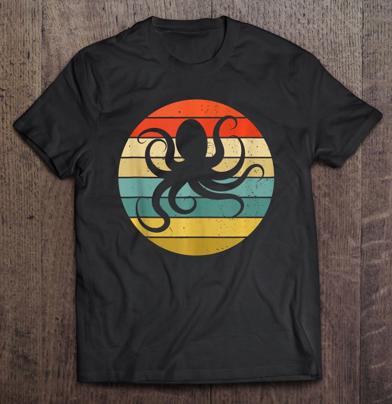 Retro Sea Monster Octopus Shirt