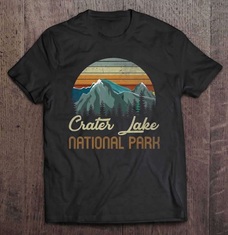 Retro Vintage Crater Lake National Park Shirt