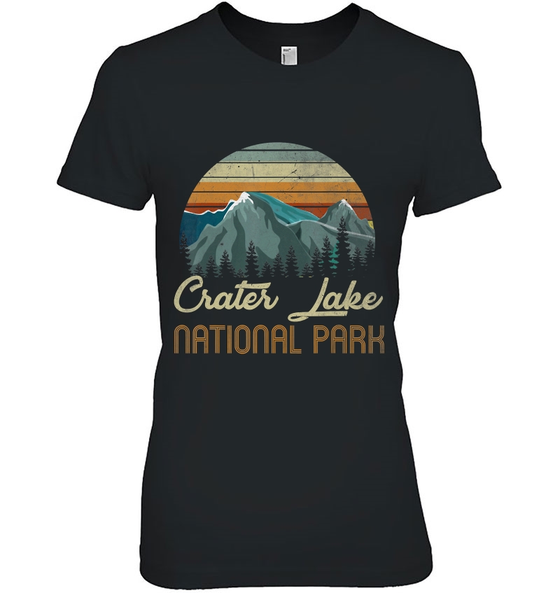 Retro Vintage Crater Lake National Park Hoodie