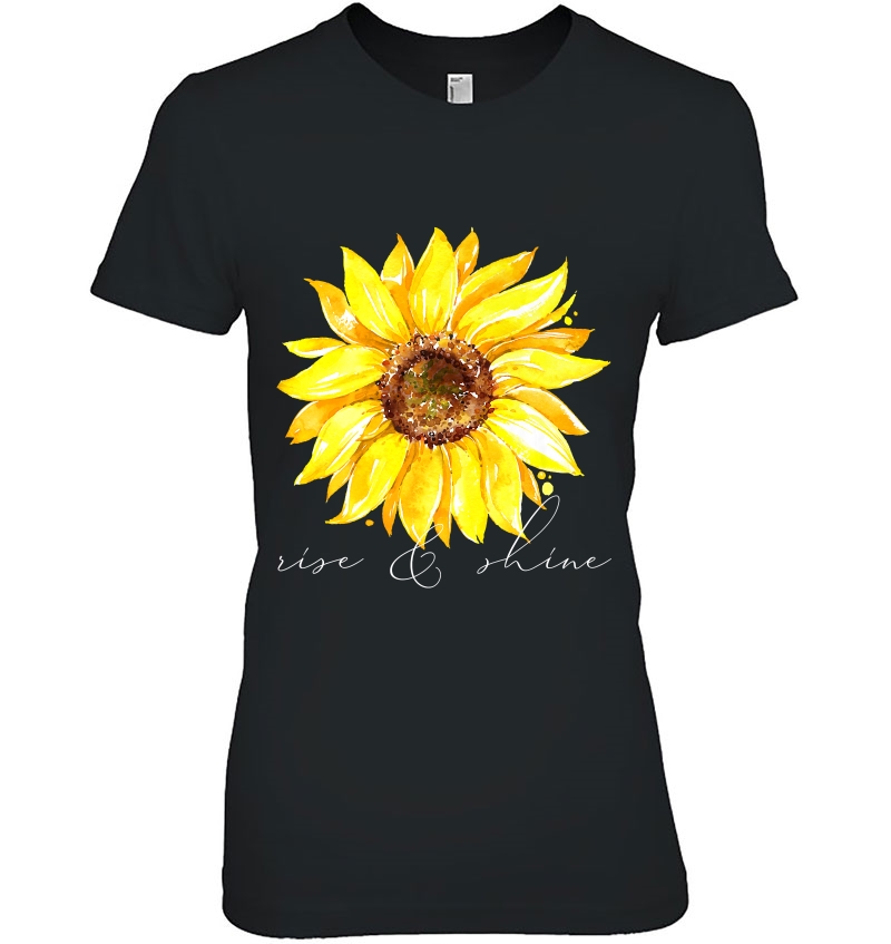 Rise And Shine Sunflower Graphic Tee Hoodie