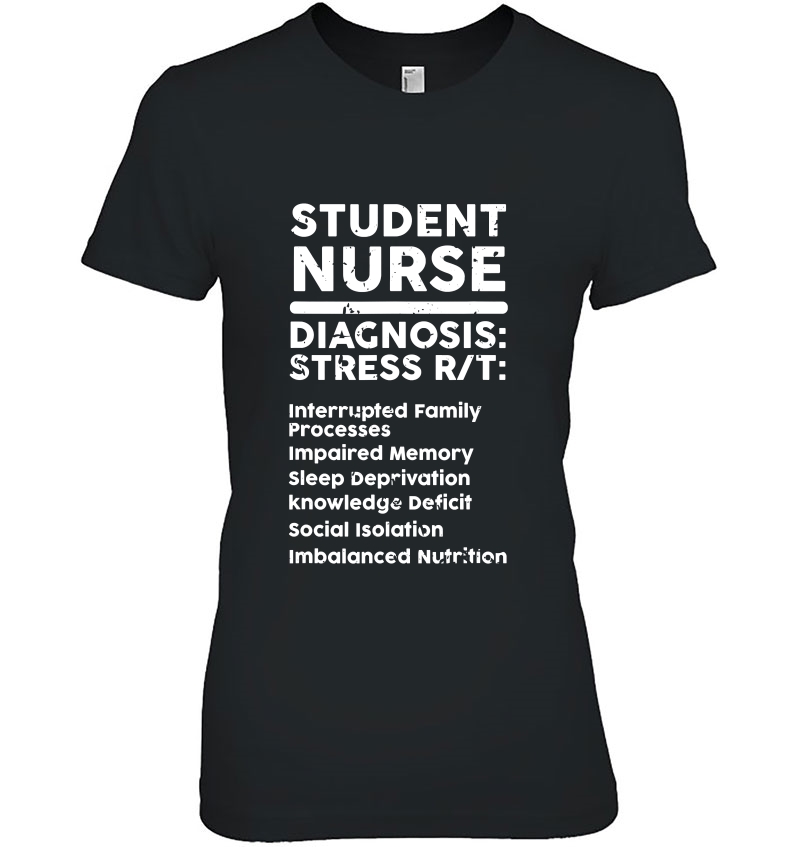 Student Nurse Diagnosis Stress Funny Nurse Nursing Student Hoodie