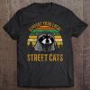 Support Your Local Street Cats Tshirt Raccoon Sunset Tee