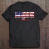 Swimming American Flag Usa Flag Sport Team Fan Tee