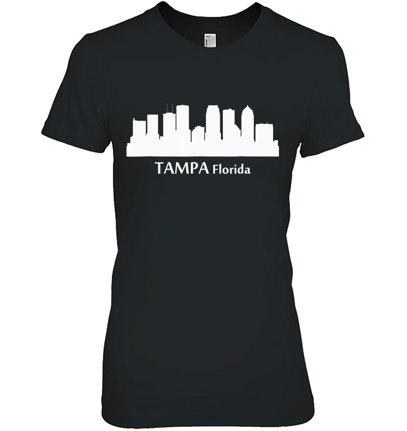 Tampa Florida Downtown Skyline Silhouette Hoodie