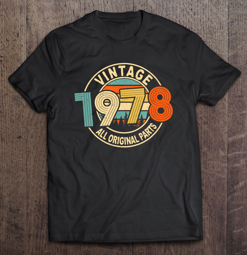 Vintage 1978 - 42 Years Old Gift - 42Nd Birthday Shirt