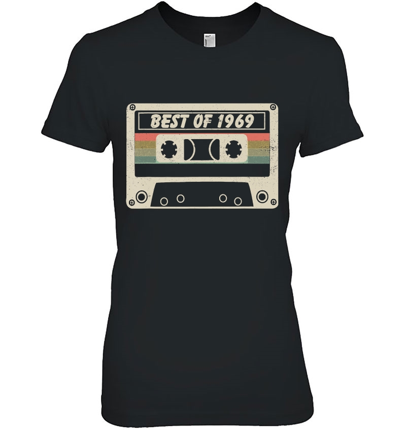 Vintage Best Of 1969 51 Years Old Birthday Cassette Hoodie