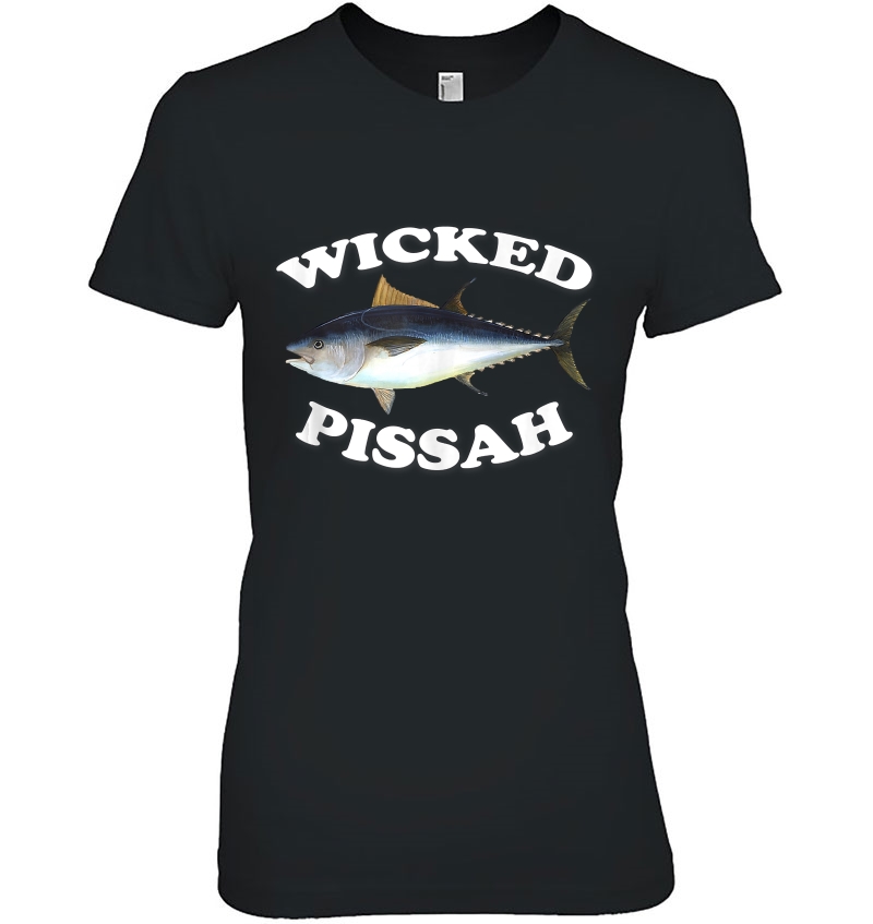 Wicked Pissah Bluefin Tuna Illustration Fishing Angler Gear Ladies Tee