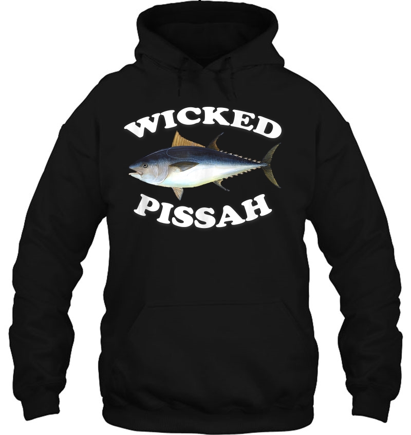 Wicked Pissah Bluefin Tuna Illustration Fishing Angler Gear Hoodie