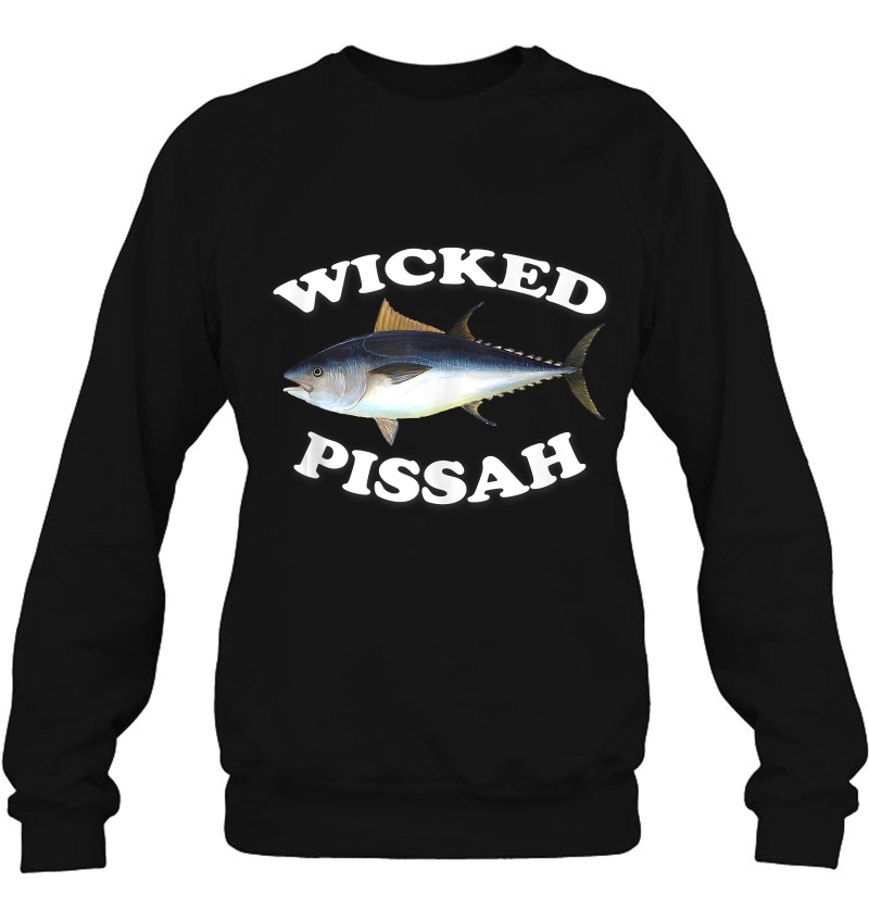 Wicked Pissah Bluefin Tuna Illustration Fishing Angler Gear Sweatshirt