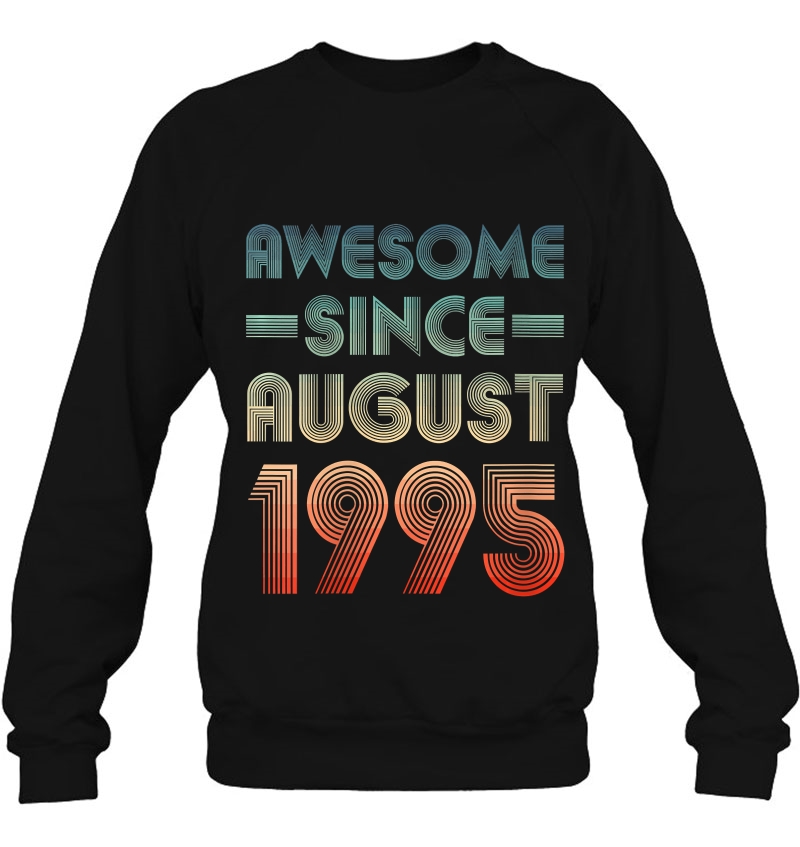 Womens Awesome Since August 1995 Shirt 5Th Birthday Retro Gift Mugs