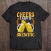 Womens Cheers A Baby Is Brewing Homebrewing Gift Craft Beer Tee