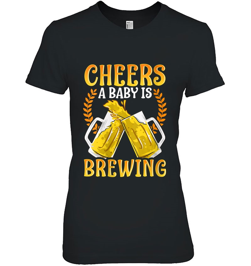 Womens Cheers A Baby Is Brewing Homebrewing Gift Craft Beer Hoodie