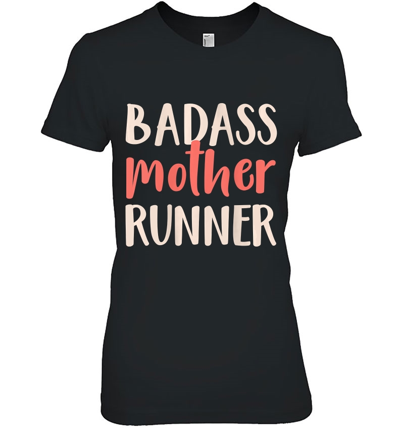 Womens Funny Tanks For Runners Gift Mom Badass Mother Runner Hoodie