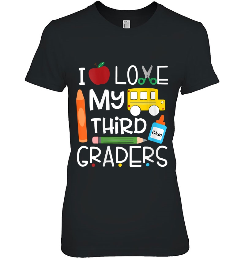 Womens I Love My Third Graders 3Rd Grade Teacher Hoodie