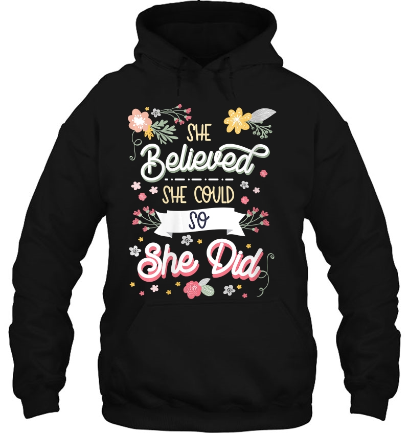 Womens She Believed She Could So She Did Inspirational Gift Mugs