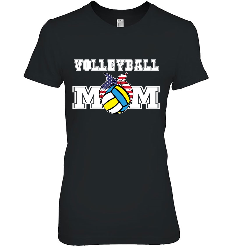 Womens Volleyball Mom Top Gift For Mama Of Volley Player Ladies Tee