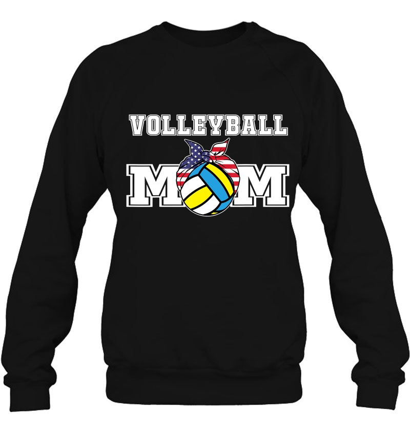 Womens Volleyball Mom Top Gift For Mama Of Volley Player Sweatshirt