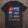 12 Years Silk Wedding Anniversary Tee Cute Gift For Couples Tee