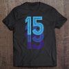 15 Lucky Number 15Th Year Birthday Age Sports Team Vintage Tee