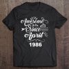 34Th Birthday Gifts - Awesome Since April 1986 Tee