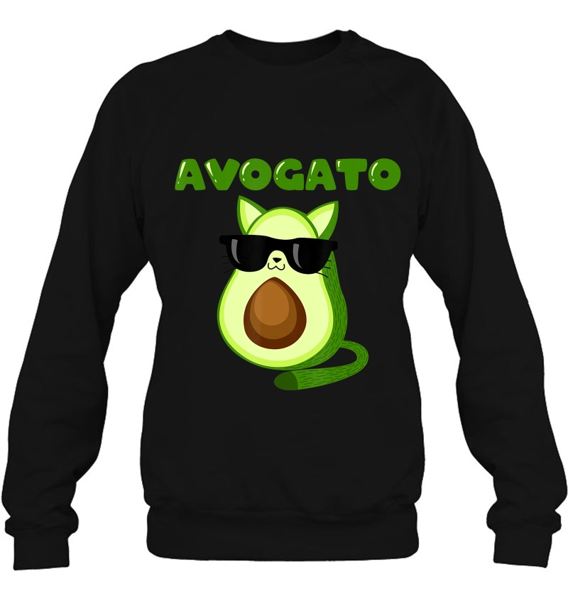 Avogato Cat Cinco De Mayo Meow Avogado Sweatshirt
