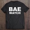 Bae Watch Lifeguard White On Red Tee