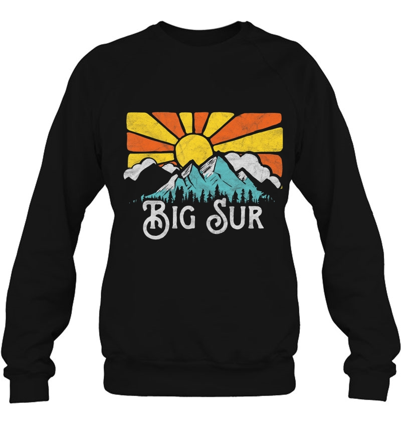 Big Sur Retro Mountains & Sun Eighties Style Vintage Shirt Sweatshirt