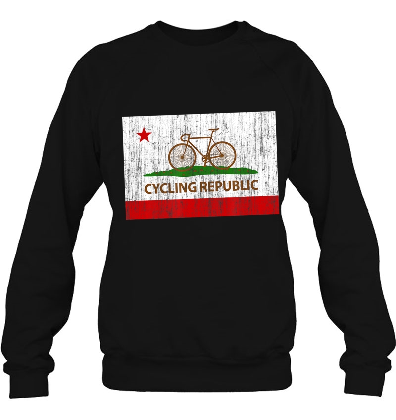 California Cycling Republic Tshirt - Flag, Bicycle, Cycling Sweatshirt