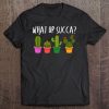 Cute & Funny What Up Succa Punny Succulent Cactus Pun Premium Tee