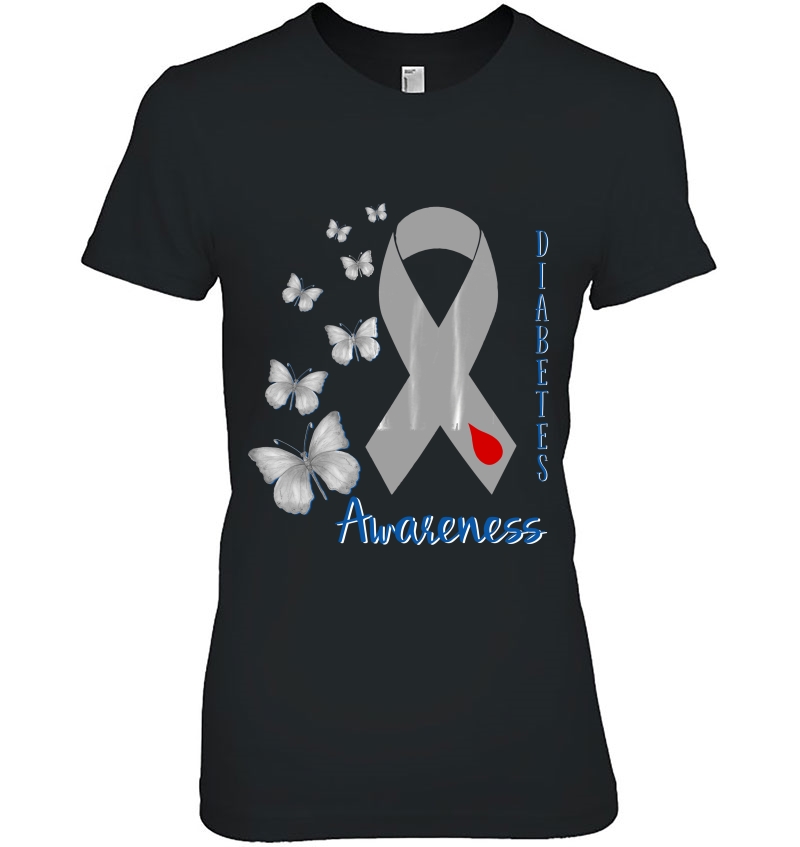 Diabetes Awareness Shirt Type 1 2 Diabetic Ladies Tee