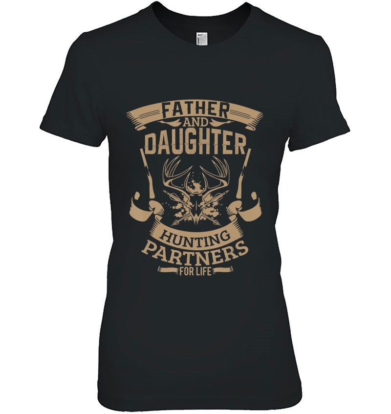 Father And Daughter Hunting Hunter Partner's Tshirt Gift Hoodie